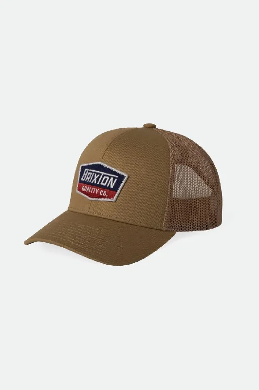 Regal Netplus Trucker Hat - Khaki/Khaki