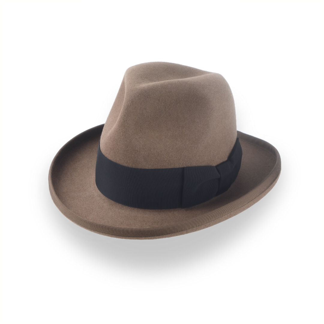 Retro Homburg Hat for Men in Premium Fur Felt | The Phaeton