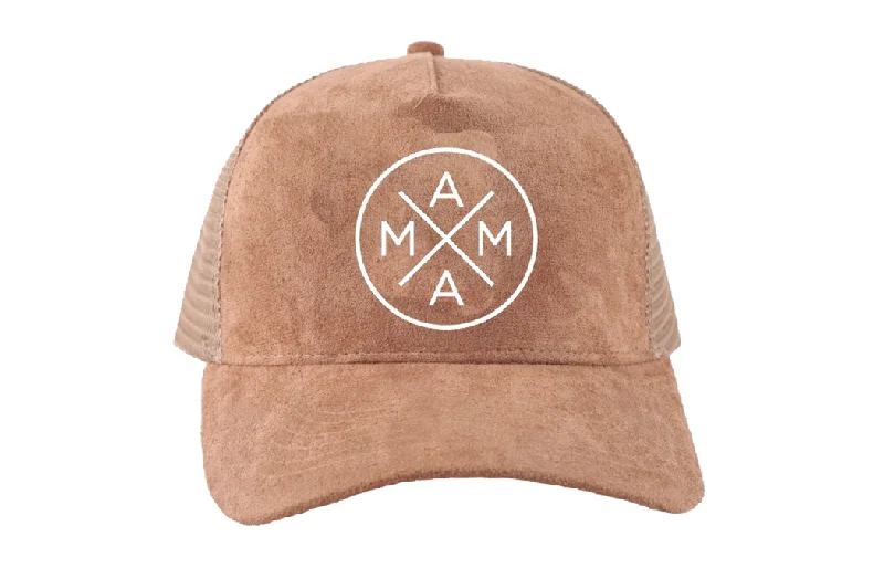 Mama X™ Trucker Hat - Brown Suede