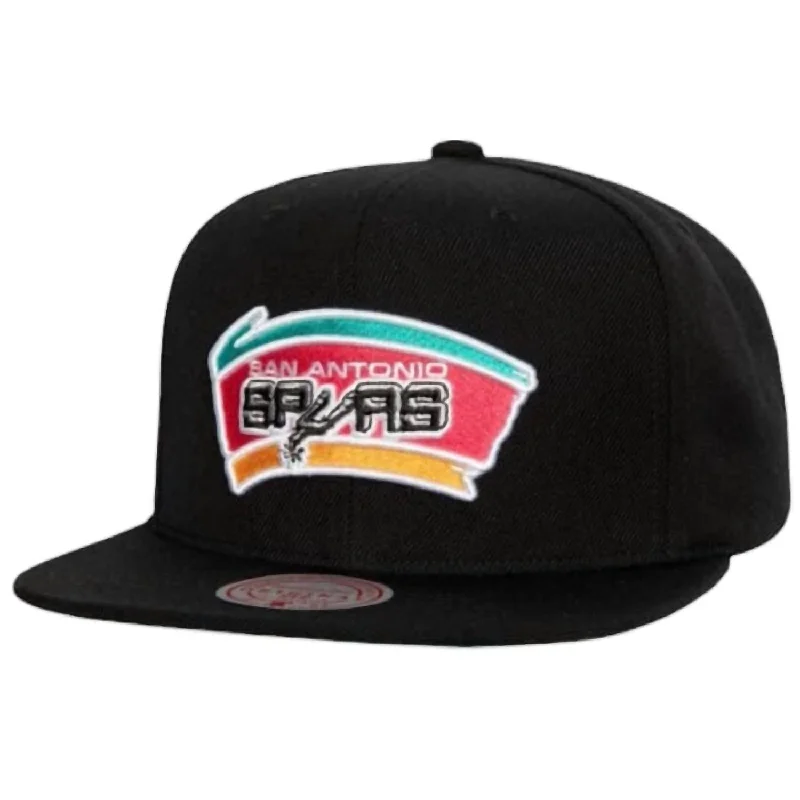 Men's Nba San Antonio Spurs Top Spot Snapback Hat In Black