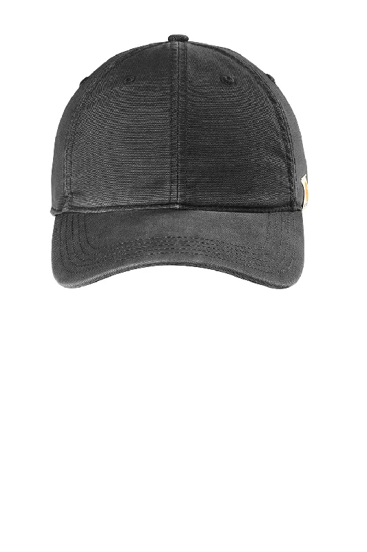 Carhartt Mens Moisture Wicking Canvas Adjustable Hat - Black