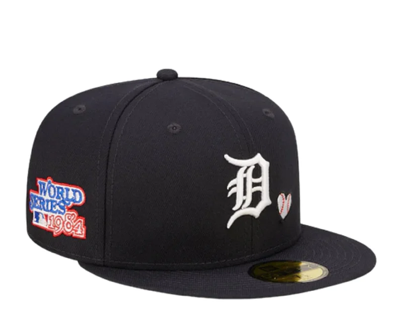 New Era Detroit Tigers Team Heart 59FIFTY Fitted 60243676 - Navy 1984