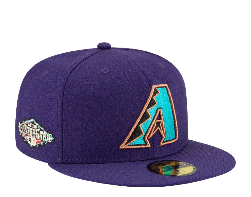 New Era 59Fifty MLB Arizona Diamondbacks Icy ASG Patch Fitted W/Babyblue Bottom