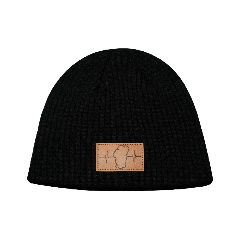 Tahoe Beanie | Waffle | Black