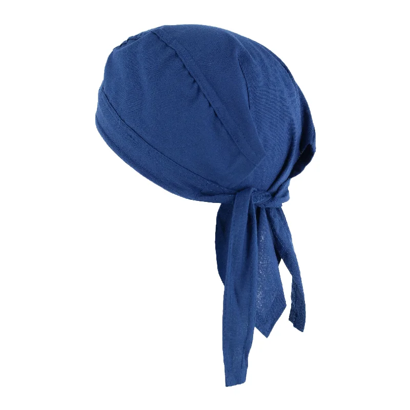 Cotton Solid Unlined Biker Do Rag Cap