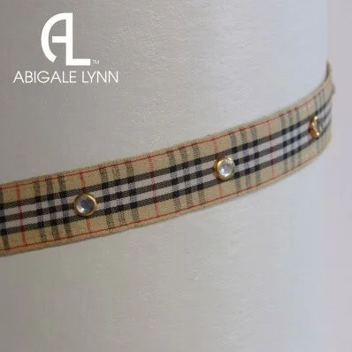 Abigale Lynn Visor Band - Madison Avenue Plaid