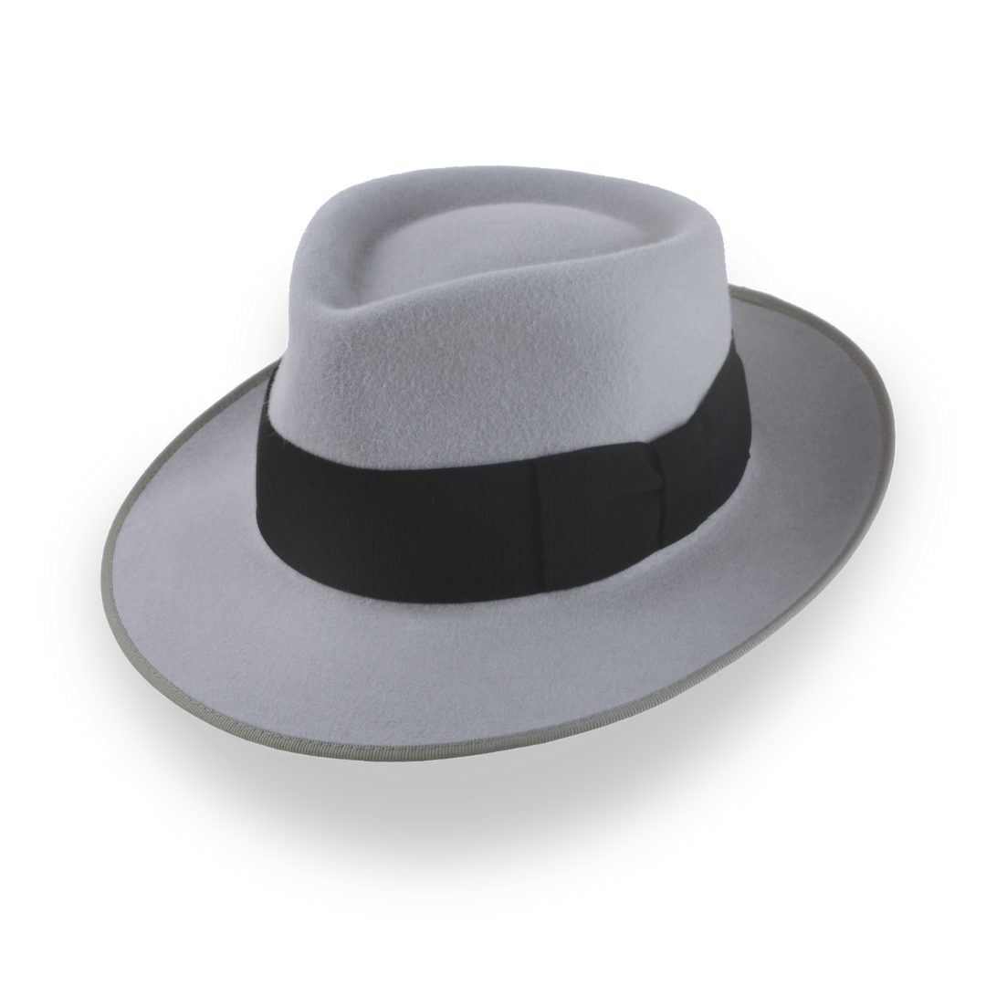 1940s Mens Grey Fedora - Custom Handcrafted | The Julep