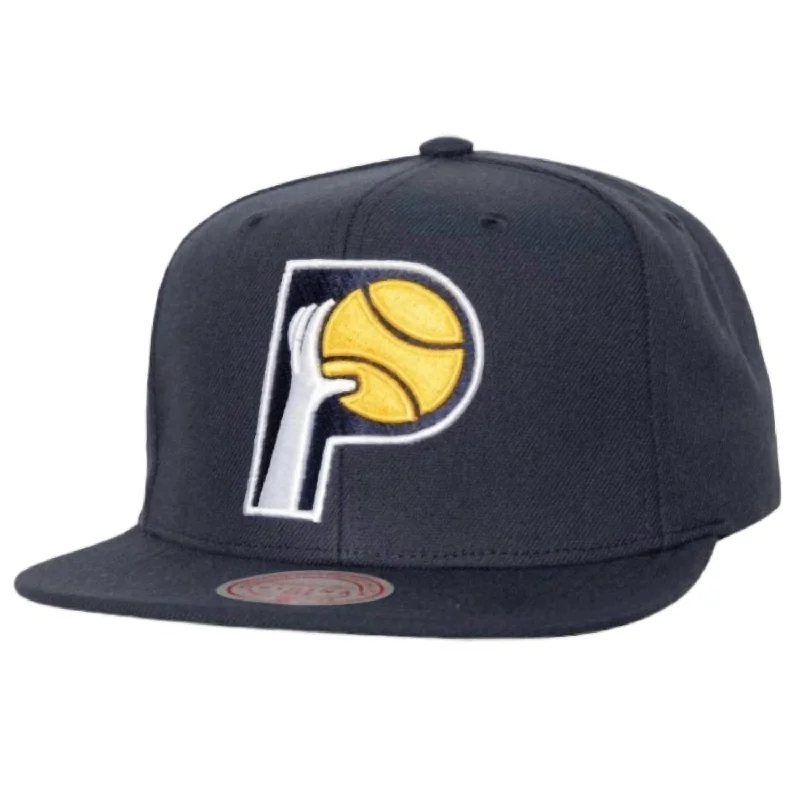 Men's Nba Indiana Pacers Conference Patch Snapback Cap In Navy