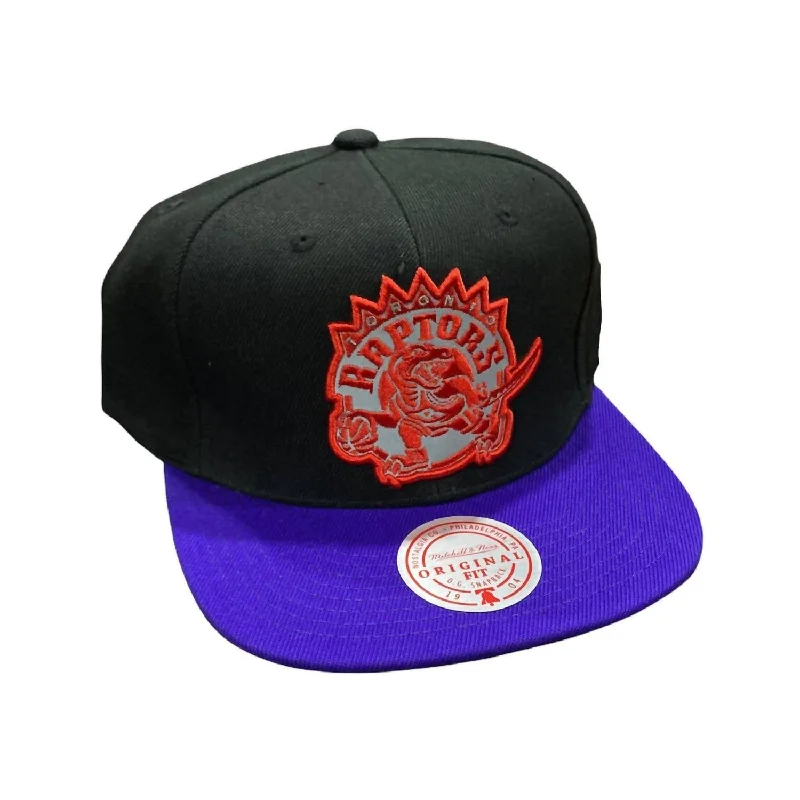 Men's Nba Hwc Toronto Raptors Reflective Snapback Cap In Black/purple