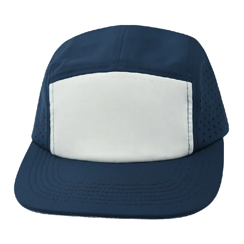 Blank - 5 Panel - Sporty - Unstructured - Navy / White (Unisex)