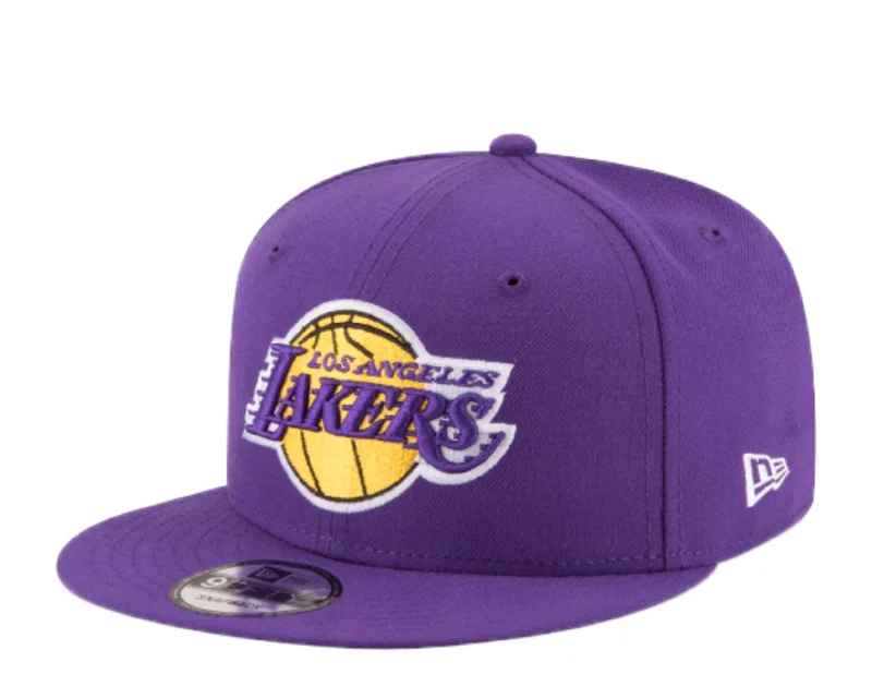 New Era 9Fifty NBA Los Angeles Lakers OTC Purple Snapback Hat 70556869