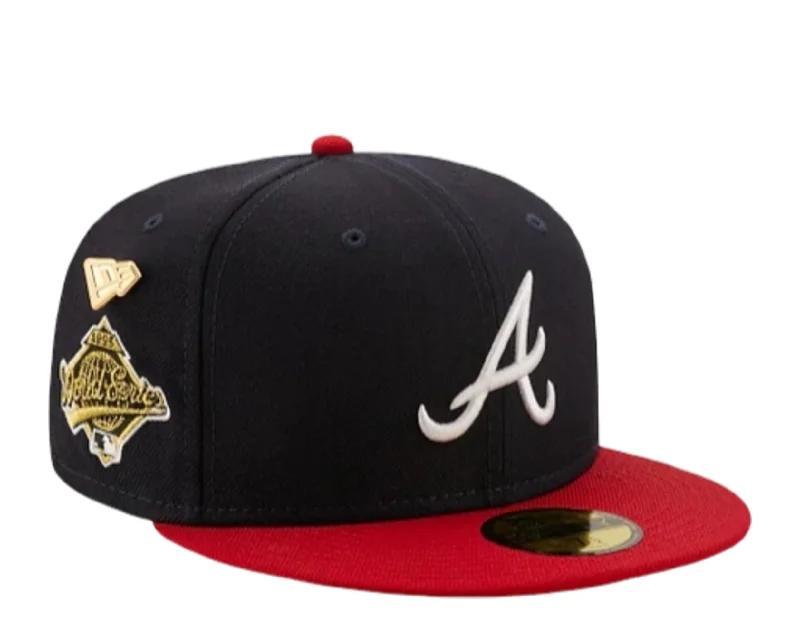 New Era 59Fifty MLB Atlanta Braves 1995 Logo History Navy Fitted 60244536