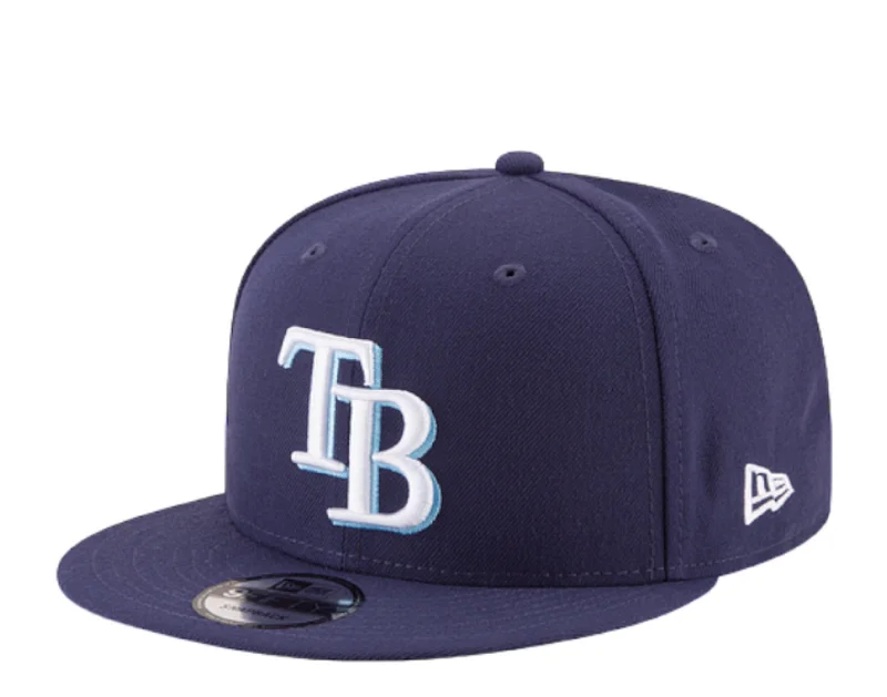 New Era Tampa Bay Rays Basic 9FIFTY Snapback 11590998 - Navy/Gray UV