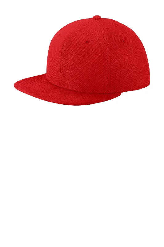 New Era Mens Moisture Wicking Adjustable Hat - Scarlet Red