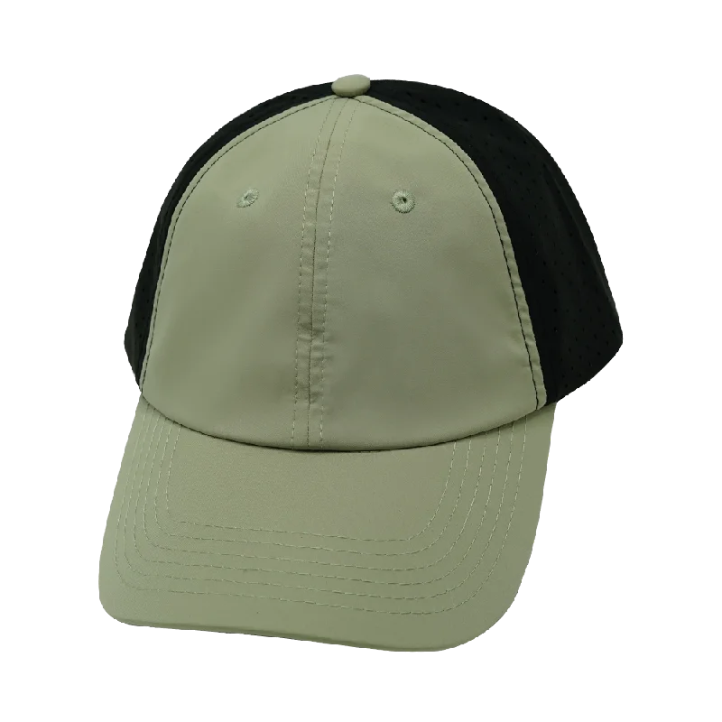 Blank - 6 Panel - Unstructured - Green / Black (Unisex)