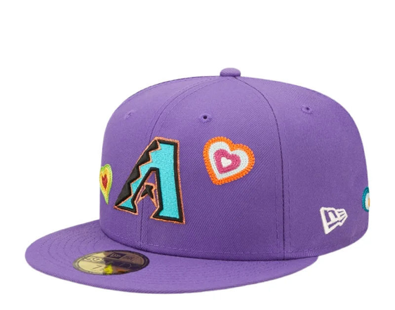 New Era 59Fifty MLB Arizona Diamondbacks C/S Hearts Fitted Pink Bottom 60288219