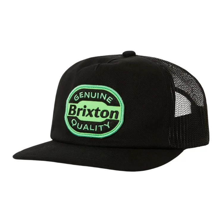 Brixton Neon Keaton MP Trucker Cap - Black/Green