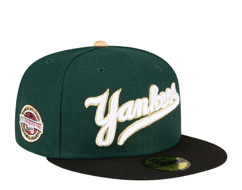 New York Yankees 2009 Inaugural Season 59FIFTY Fitted Black w/ Green UV