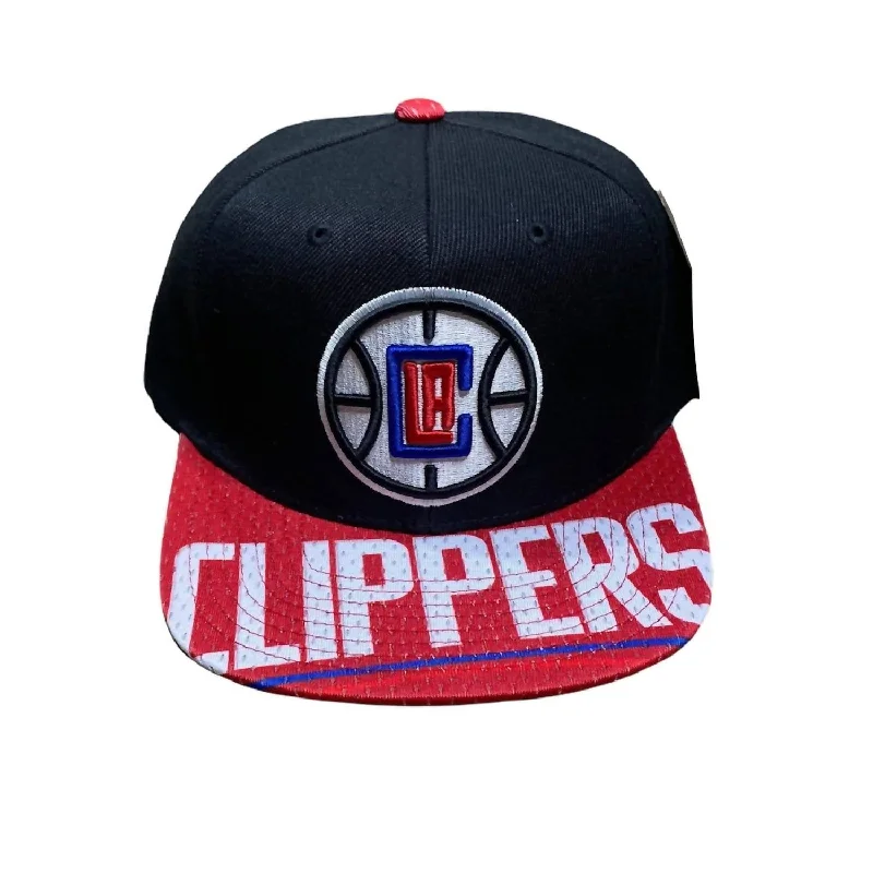 Men's Nba La Clipper Snapshot Snapback Cap In Black/red