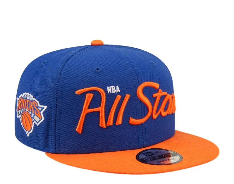 New Era 9Fifty NBA New York Knicks All Star Game Script Blue Snapback 60239639