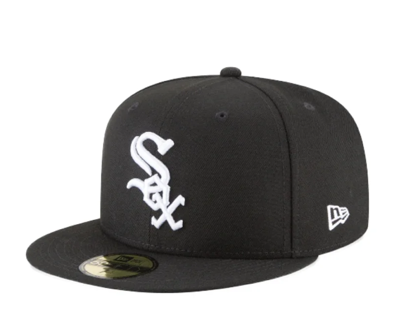 New Era 59Fifty MLB Chicago White Sox Black And White Basic Fitted Hat 11591167