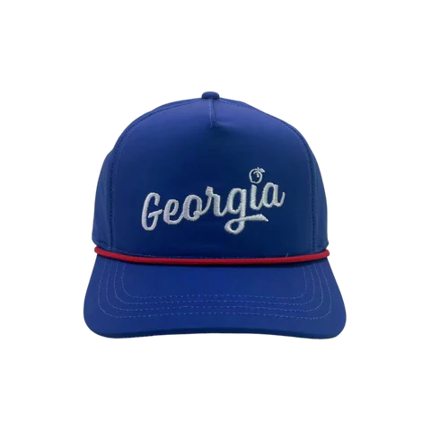 Georgia Script 5 Panel Performance Trucker Hat w/ Rope