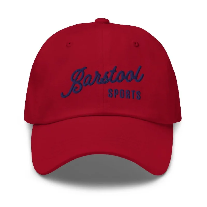 Script Dad Hat In Cranberry