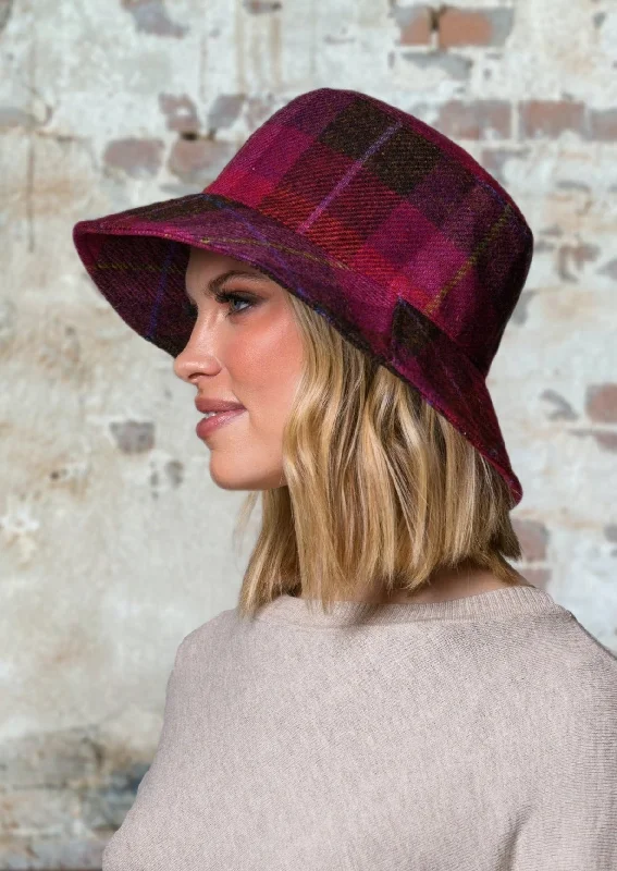 Mucros Erin Hat | Pink Check