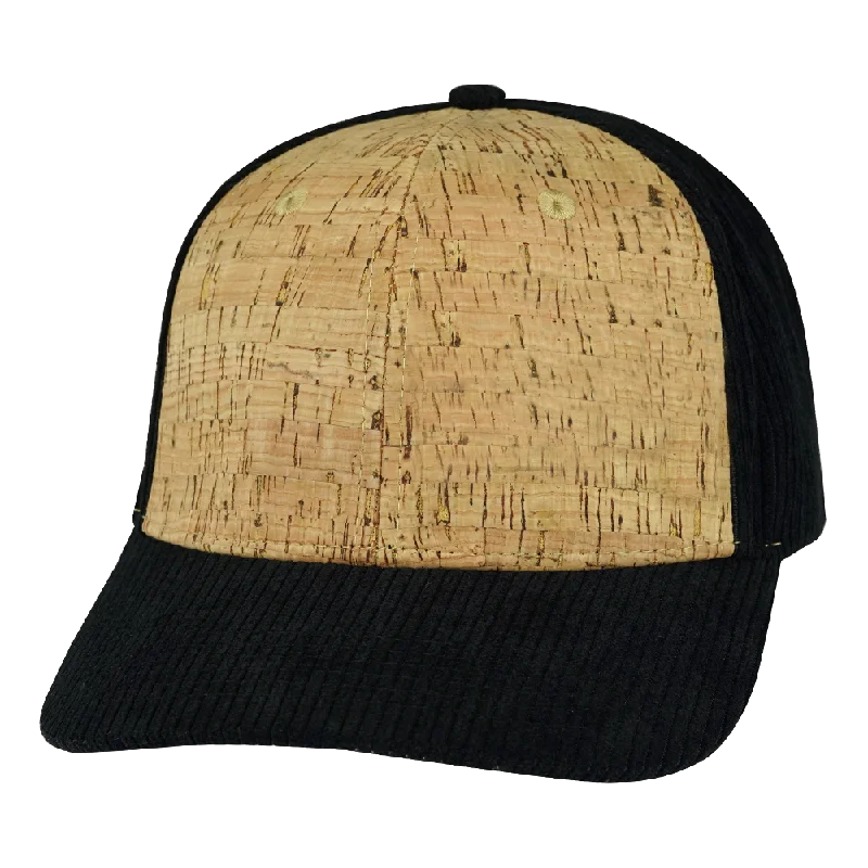 Blank - 6 Panel - Cork - Corduroy - Black (Unisex)