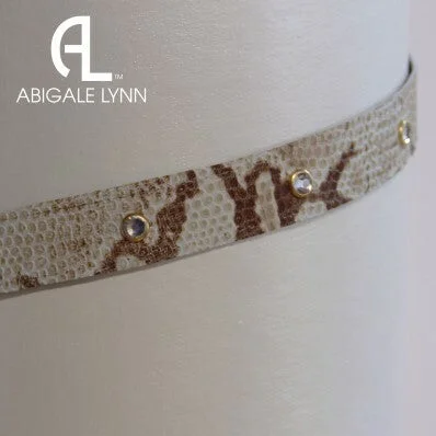 Abigale Lynn Visor Band - Natural Python