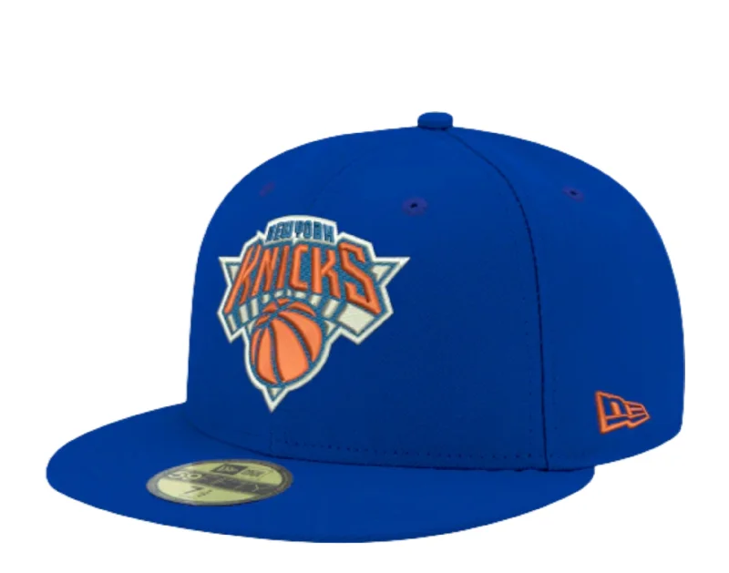 New Era 59Fifty NBA New York Knicks Blue Fitted Hat 70343402