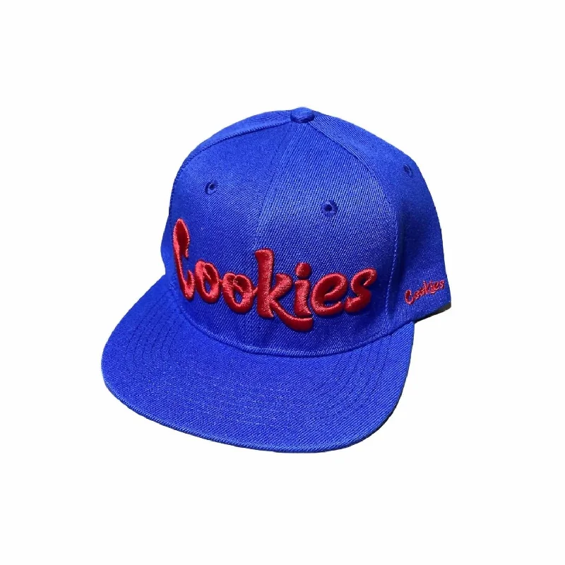 Men's Original Mint Twill Snapback Cap In Royal/red