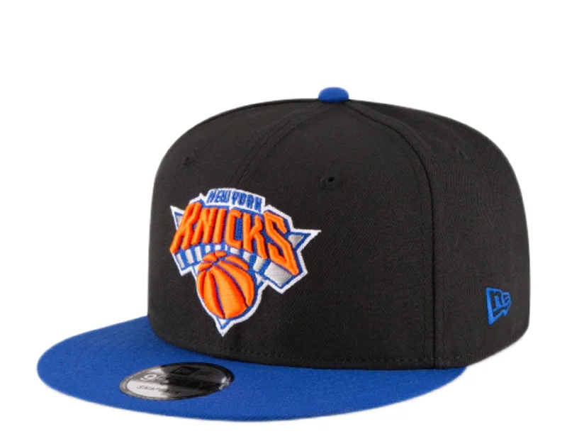 New Era 9Fifty NBA New York Knicks 2-Tone Black/Blue Snapback Hat 70353531