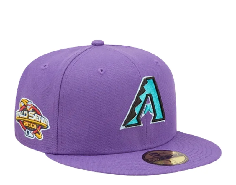 New Era 59Fifty MLB Arizona Diamondbacks Cloud Under Purple Fitted Hat 60243788