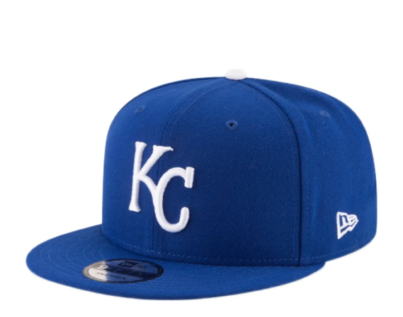 New Era 9Fifty MLB Kansas City Royals Basic Royal Blue Snapback Hat 11591048