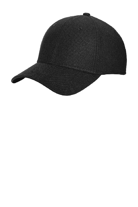 New Era Mens Moisture Wicking Stretch Fit Hat - Black