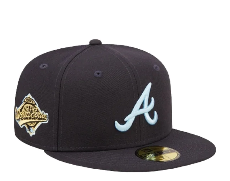 New Era 59Fifty MLB Atlanta Braves Cloud Under Navy Fitted Hat 60243787