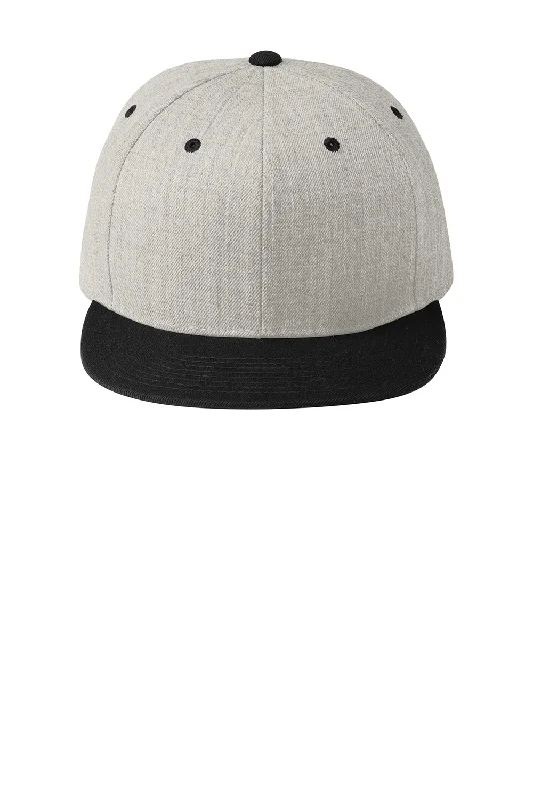 Sport-Tek Mens Adjustable Hat - Heather Grey/Black