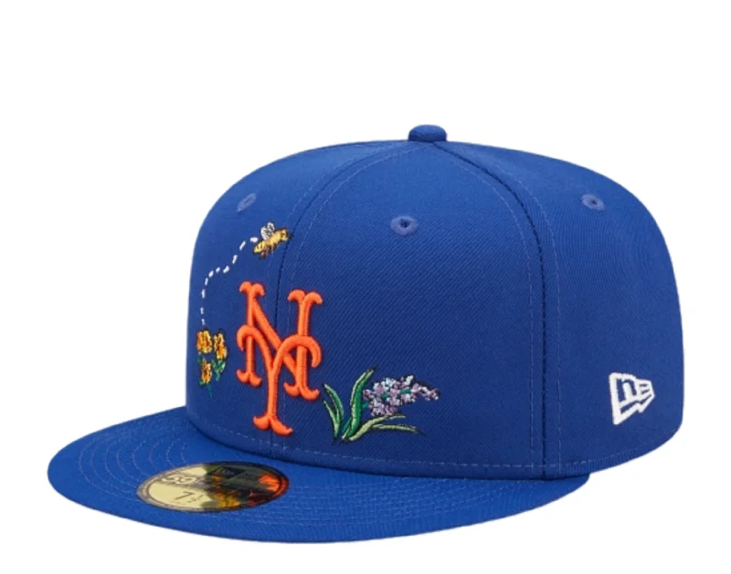 New Era New York Mets Watercolor Floral 59FIFTY Blue Fitted 60288107