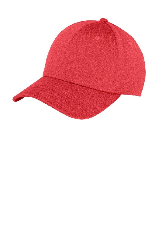 New Era Mens Stretch Fit Hat - Heather Scarlet Red