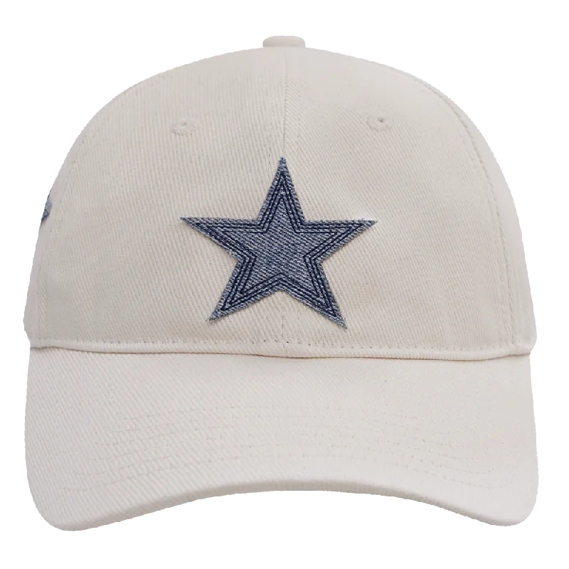 NFL DALLAS COWBOYS VARSITY BLUES WOMEN'S DENIM DAD HAT (LINEN)