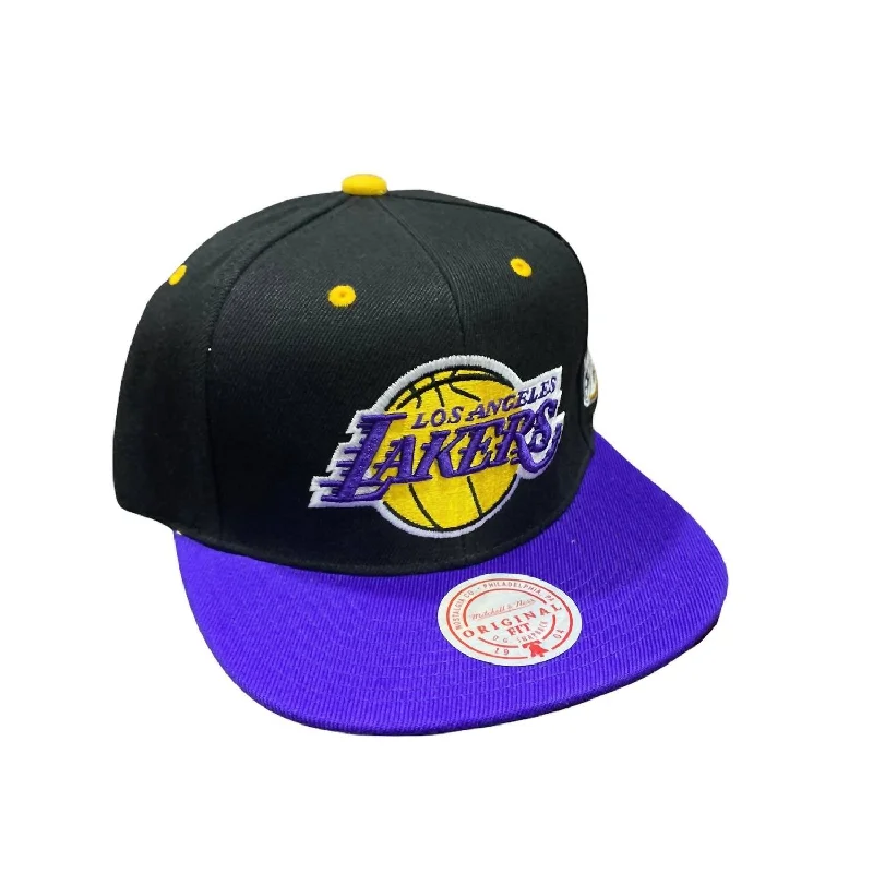 Men's Nba The Champs Los Angeles Lakers Snapback Hat In Black/purple