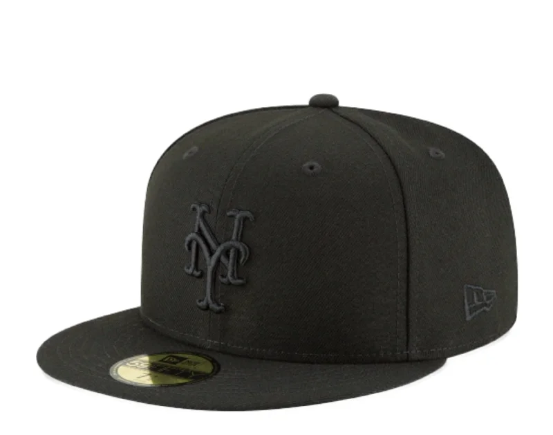 New Era 59Fifty MLB New York Mets Blackout Basic Fitted Hat 11591131