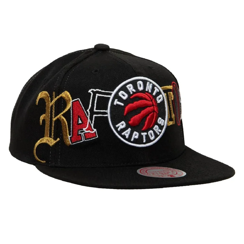 Men's Nba Toronto Raptors Hype Type Snapback Hat In Black