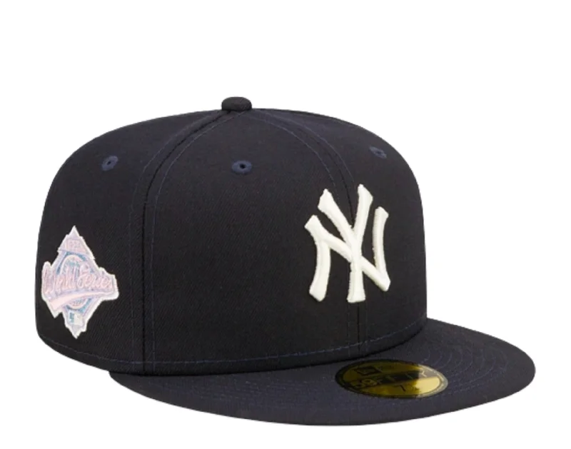 New Era 59Fifty MLB New York Yankees Pop Sweat Navy/Pink Fitted Hat 60243522