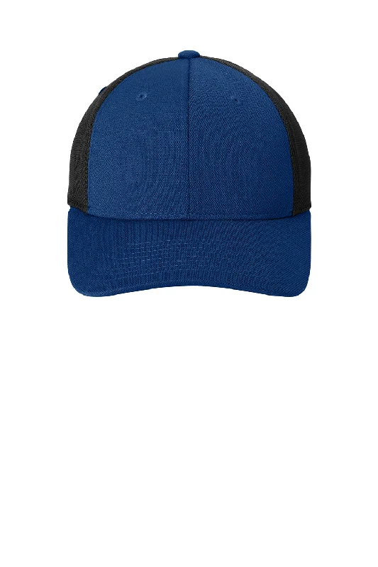 Port Authority Mens Stretch Fit Hat - True Royal Blue/Black