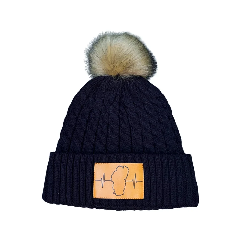 Tahoe Beanie | Pom | Navy