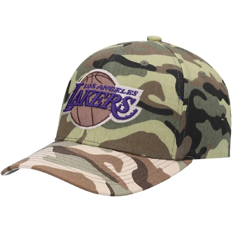 Men's Nba La Lakers Woodland Desert Snapback Cap In Camo Woodland