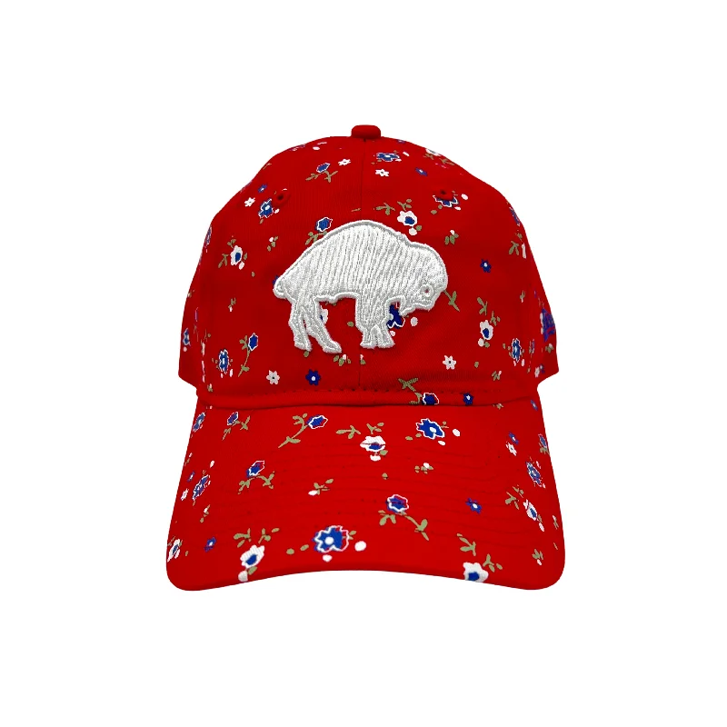 Women's New Era Bills Red Floral Adjustable Hat