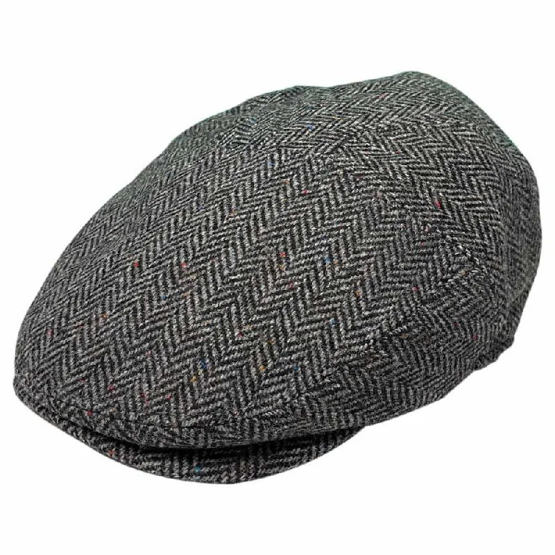 Saint Martin - Wool Herringbone Flat Cap